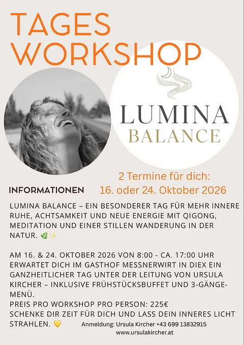 Tagesworkshop Lumina Balance