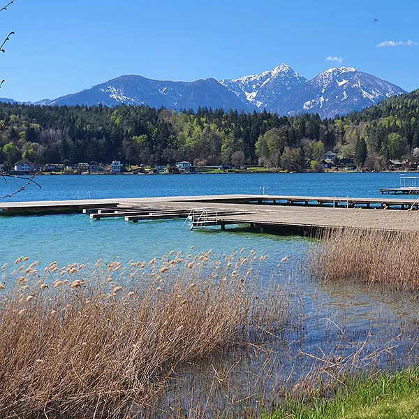 Klopeinersee in der Nähe des Gasthauses